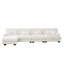 Canapé-lit Cloud, canapé-lit modulaire en chenille 4 places avec 1 repose-pieds, coussins lombaires et coussins décoratifs Cloud-117245034-125591625