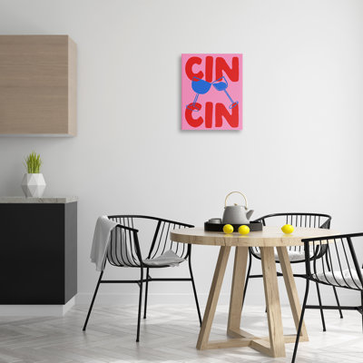 Bold Cin Cin Cheers Canvas, design by House of Lulu
