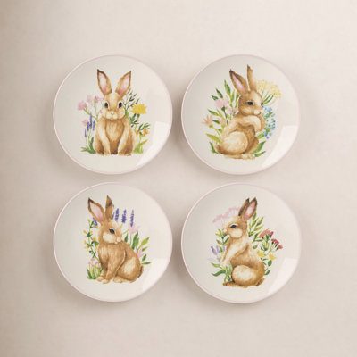 Lenox Bunny Accent Plates - Set of 4