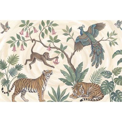 Wildlife Jungle Wallpaper Tropical Nature Wall Mural