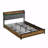 Bed Frame Queen Size, With Storage Function With Headboard With Charging Station Function And 4 With Storage Function Drawers,With LED Lighting Function