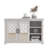 Perrault 45.7" 2 Door Sideboard with Shelves-754742684