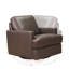 Chaise pivotante en cuir Waldwick-1086518043