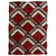 Corey-Leigh Abstract Shag Orange/Brown Area Rug