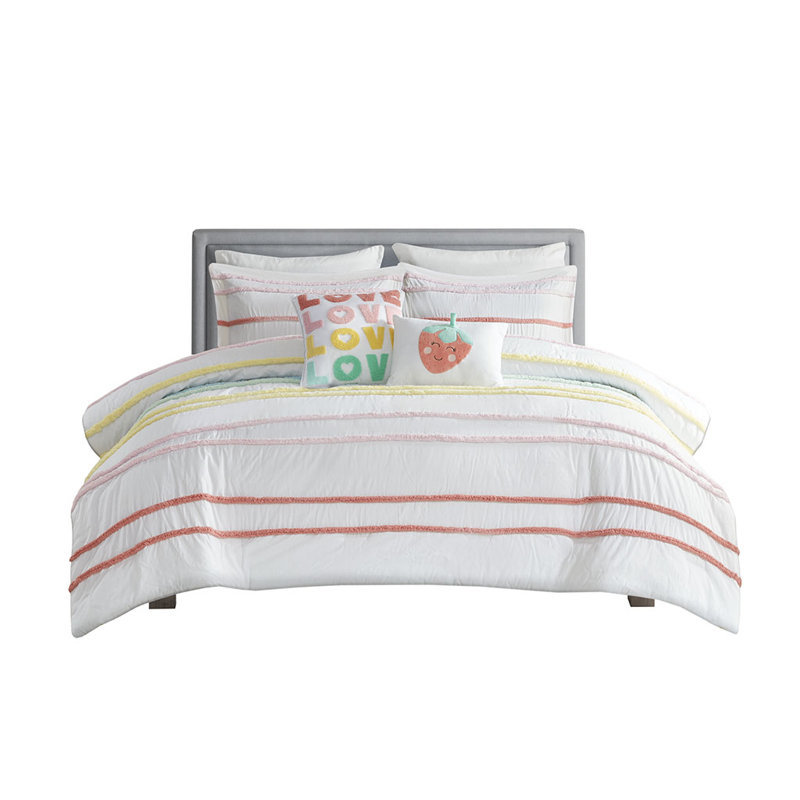 Ensemble d'édredon en coton , Édredon double/grand + 4 pièces additionnelles