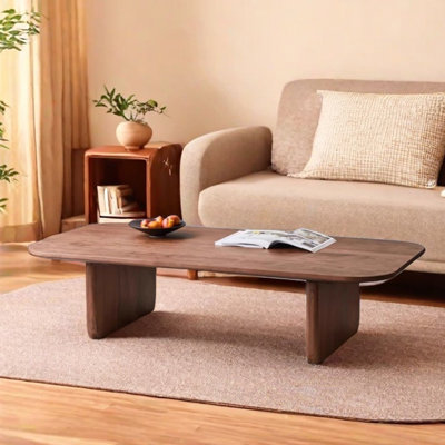 Minimalist retro solid wood coffee table