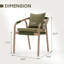 Chaise de salle à manger d'extérieur avec coussin-130477094
