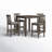 Ance 4-Person 5-Piece Solid Wood Dining Set-84510949