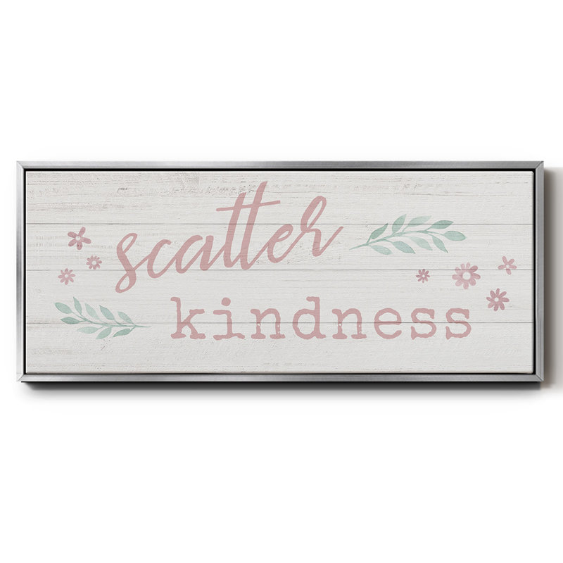 Scatter Kindness - toile encadrée, H 12 po x l 30 po