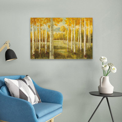 Autumn And Birch Tree Aspen Birches Art
