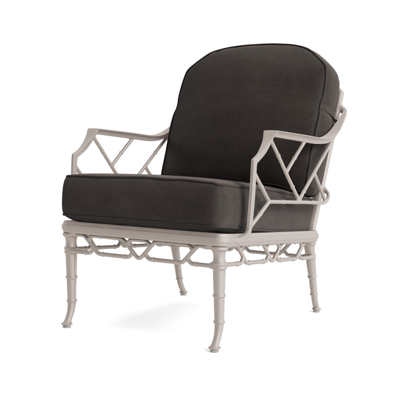 Calcutta Outdoor Lounge Chair, Fusion Charcoal, Dove Smooth