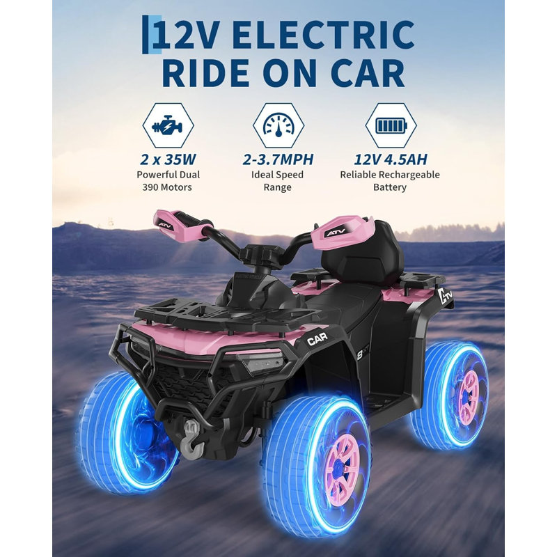 Idealhouse Battery Powered Ride On, Pink