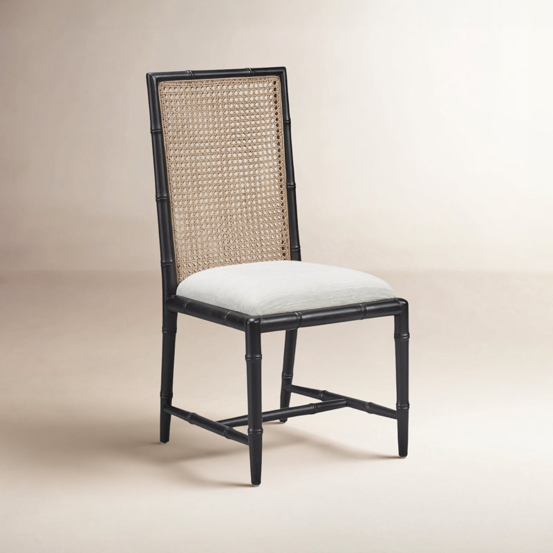 Chaise d'appoint en soie Arly, Noir