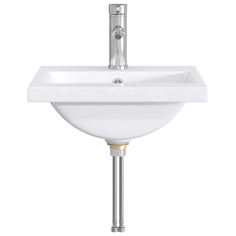 Belfry Bathroom 400mm W Metal Sink, Chrome