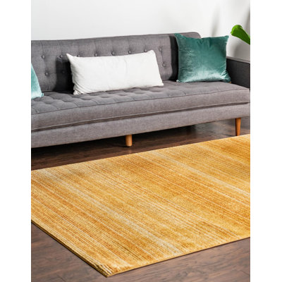 Tapis jaune à rayures Osteen