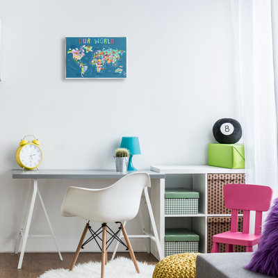 «Our World Map», art mural par Carla Daly