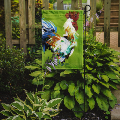 Drapeau de jardin 2 côtés patron coq