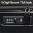 Luggage,with front opening,TSA approved lock,hardshell suitcase