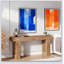 Console en bois, table d'appoint, table de salon rectangulaire derrière le canapé-1188221449