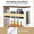 Ebern Designs 4-tier Rolling Storage Cart 8" Slim Kitchen Cart On Wheels With Open Shelves