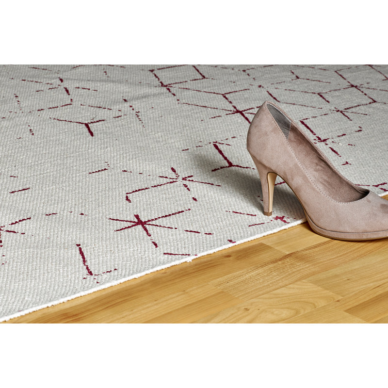 Castle Geometric Cotton Hand Woven Area Rug, Rectangle 160 x 230cm