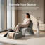 Chaise rembourrée sans accoudoirs avec repose-pieds de rangement, tissu chenille, capacité de poids de 300 lb-1344264199