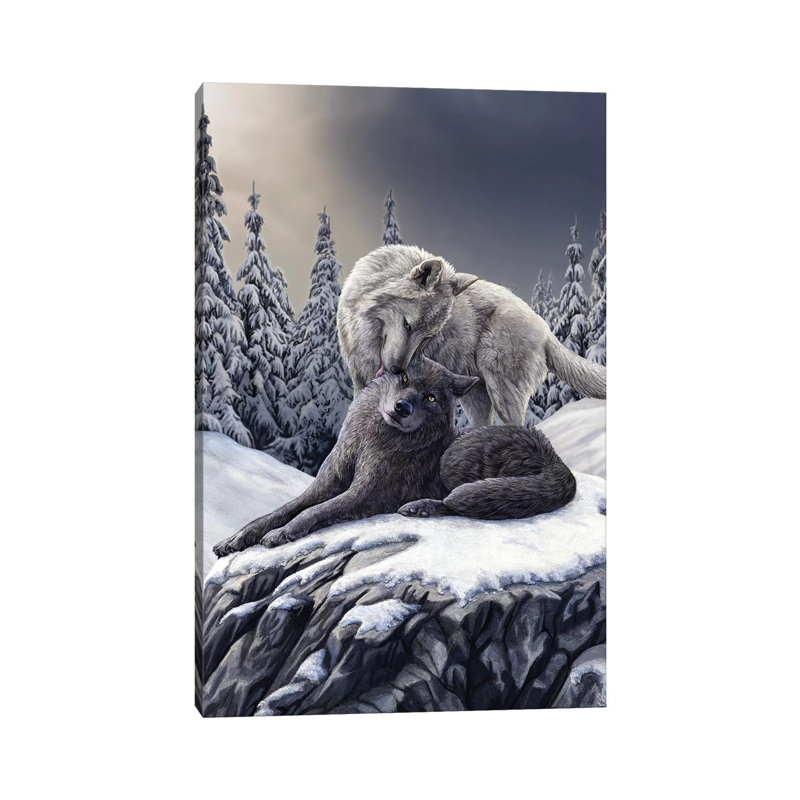 Snow Kisses 1 Piece Wrapped Canvas Wall Art, 101.6 cm H x 66.04 cm W x 1.91 cm D