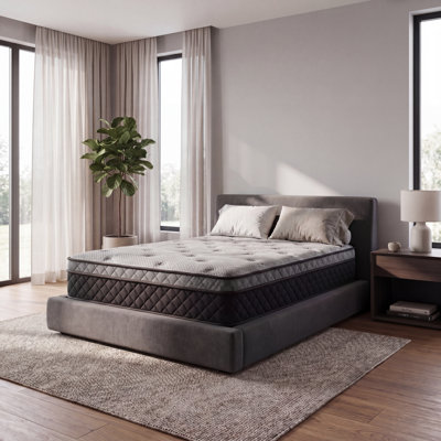 Alwyn Home Kripinski 12" Full Medium-Firm Hybrid Mattress with Gel Memory Foam & Pressure Relief