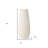 14" Cream Abstract Cylinder Ceramic Table Vase-562255411