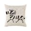 Javier Animal Print Beige Square Throw Cushion