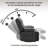Breasha 39.7" Wide Manual Upholstered Swivel Rocker Recliner-130043231