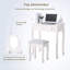 Abarne Dressing Table with Mirror