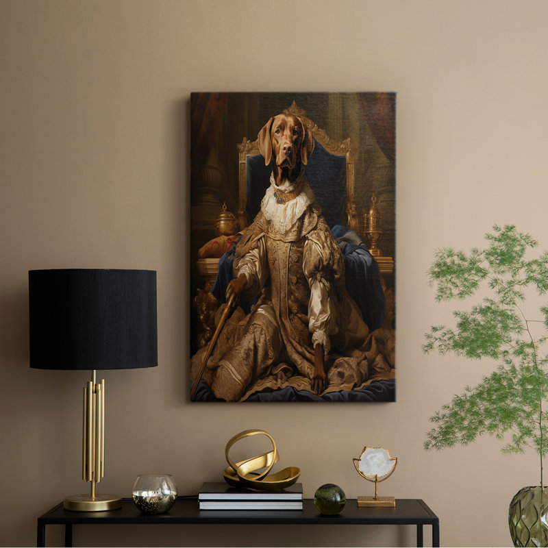 ANIMAUX série CLxxviii - Toile tendue avec châssis de qualité supérieure - Prêt à être accroché, H 18 po x l 12 po