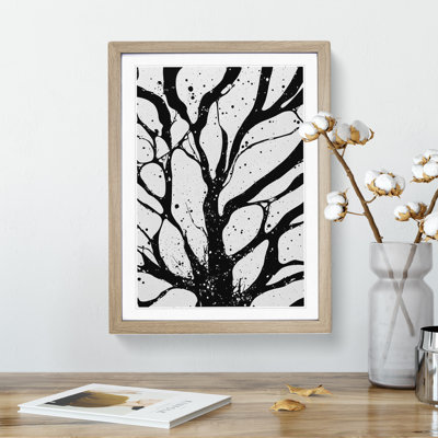 Monochrome Tree Branches No.1 - Framed Print