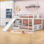 Full Over Full Wooden Standard Bunk Bed with Slide-2124926297