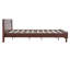 Lit en bois de pin massif avec finition noyer foncé, aucun sommier requis, conception stable et durable-603922382