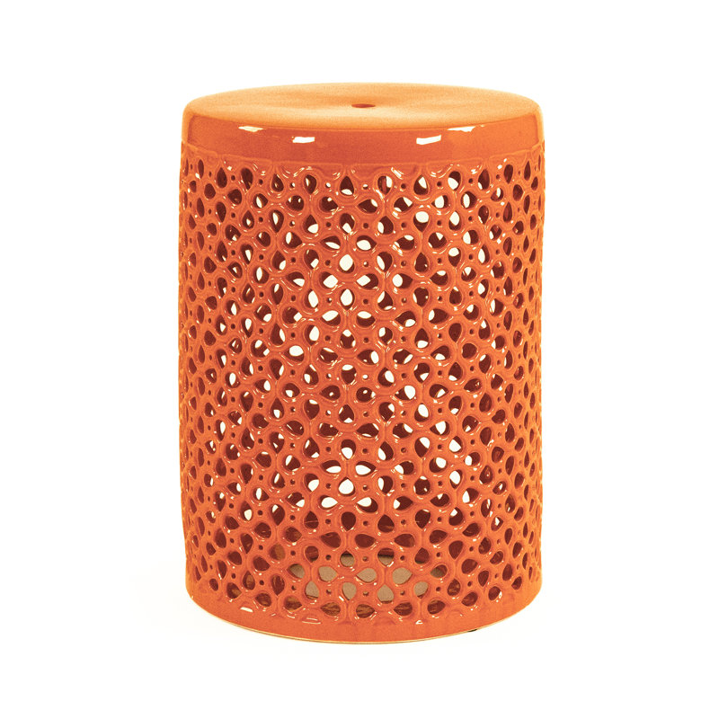 Lanie Garden Stool, Orange