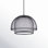 Sculptural Statement Pendants Single Light Iron Dimmable LED Pendant