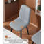 Chaise moderne et simple à dossier en cuir