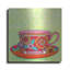 Bungalow Rose «Teatime Teacup» par Hello Angel, art mural en métal-1436557959