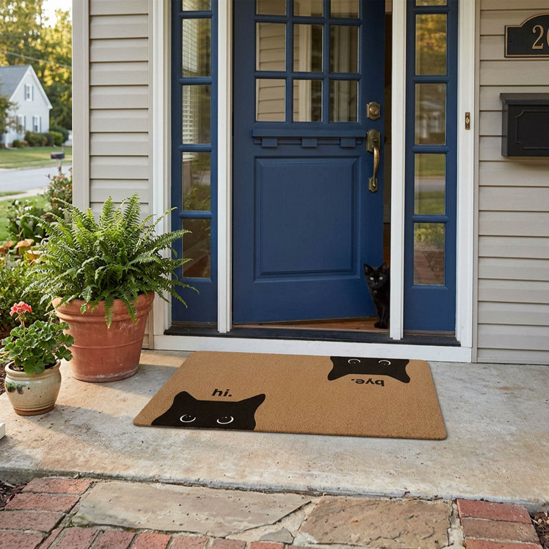 Paillasson Black Cat Welcome