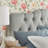 Linen Upholstered Headboard-Modern-Adjustable Height-Diamond or Button Tufting-114818577-114818582