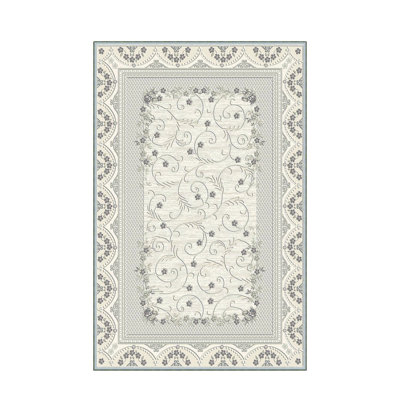 Luxurious 3D Printed Woven Carpet, 55.1 x 86.6 inches | 100% Polyester, Antibacterial, Machine Washable | Non-Slip PVC Felt Dot Underside, 0.3 in Pile Height | Perfect for Living Room, Bedroom & Home Decor