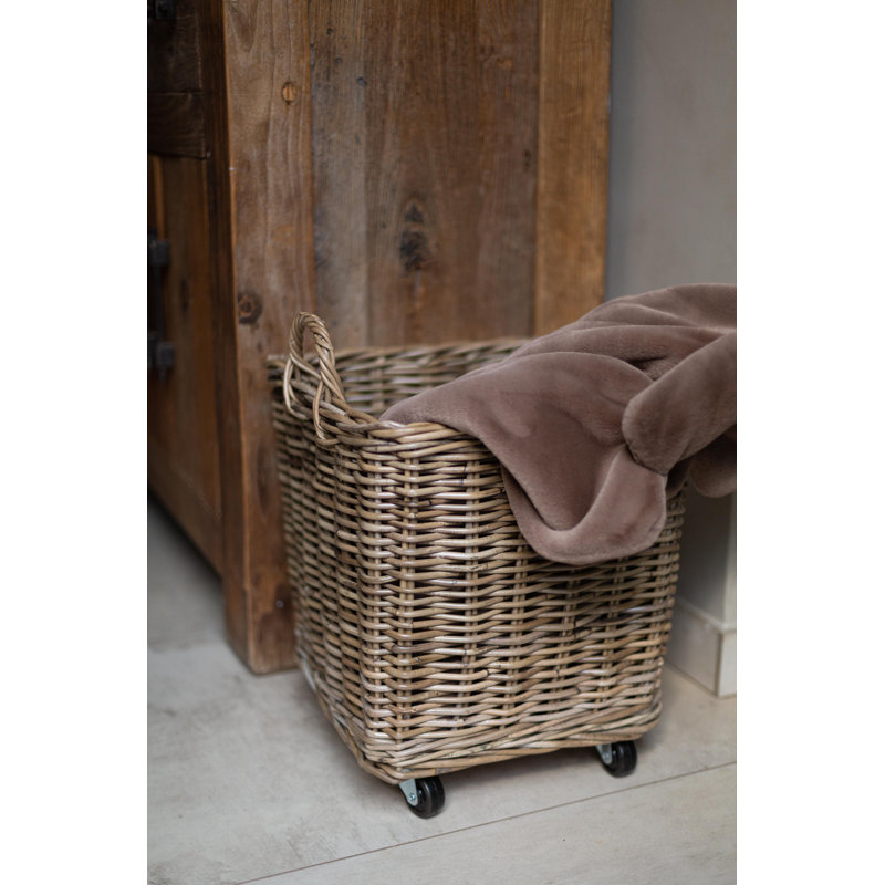Panier en rotin sur roulettes, TG