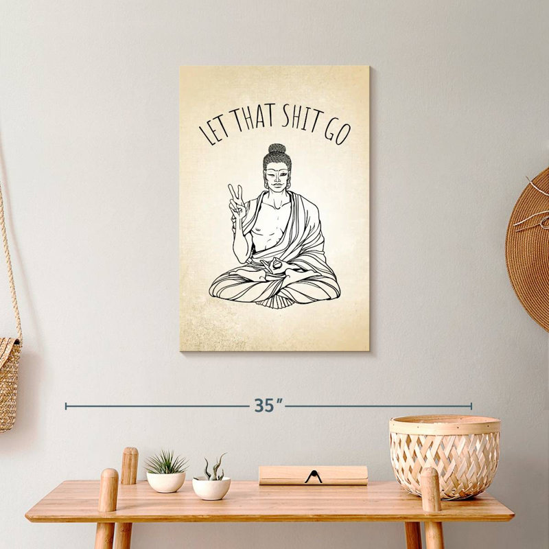 Impression sur toile Kemble Modern Buddha, L 24 po x H 16 po
