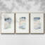 French Owls IV, ensemble de 3 toiles encadrées sur toile-97794881-97794882