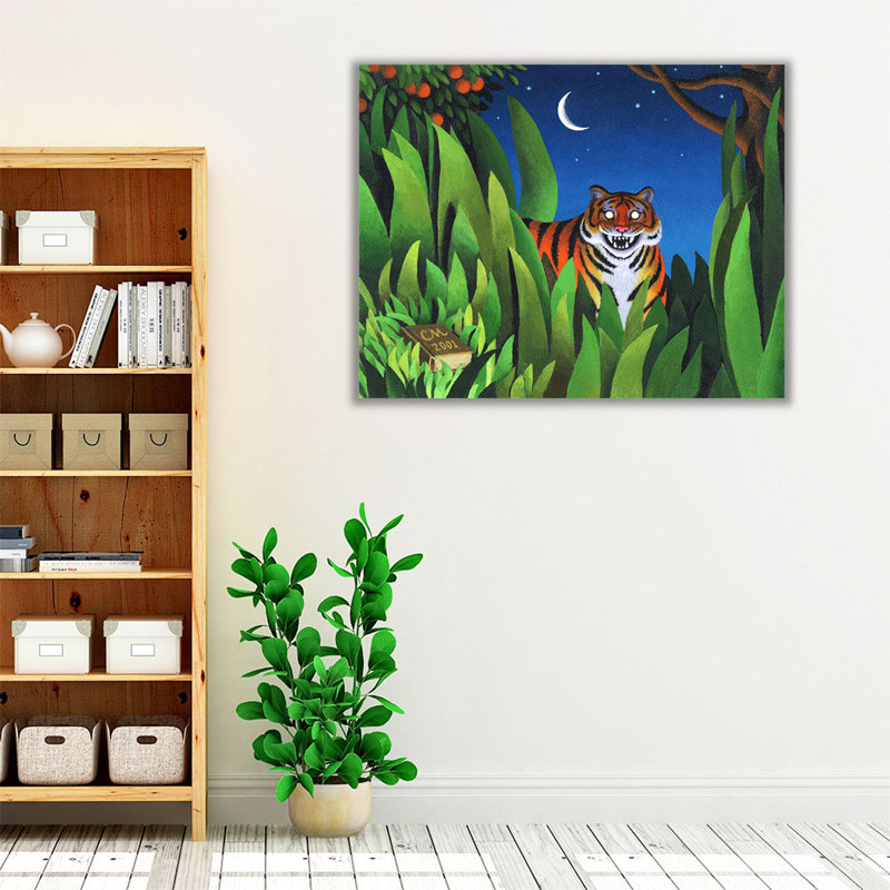 Tiger Tyger - Canvas Print Wall Art, 16'' H x 20'' W