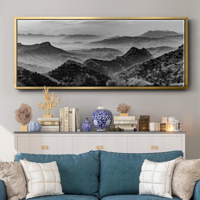 «Mountains of the Great Wall», toile encadrée