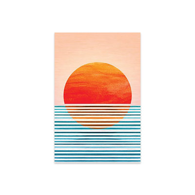 Coucher de soleil par Modern Tropical - impression sans cadre