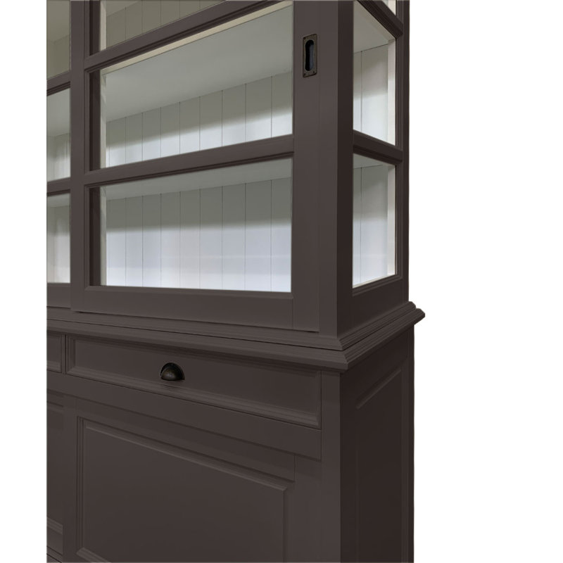 Jacksonport Display Cabinet, Beige Grey/White